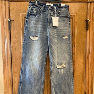 KANCAN 90’s Flair Leg Jeans NEW with Tags Size 7/27  Mom Jeans Stonewashed Denim